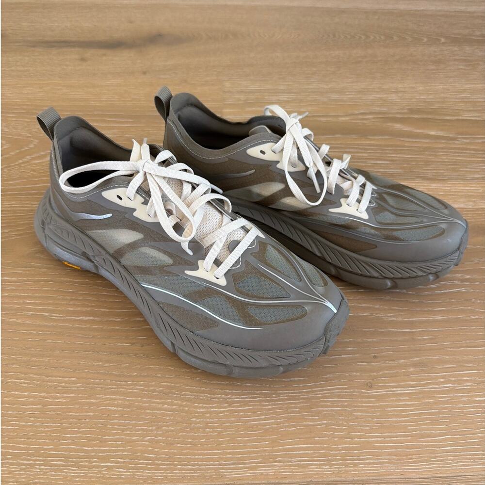 HOKA One One Trail Sneakers Mofate Speed 4 Lite Size US7.5 Sage Gray Cream